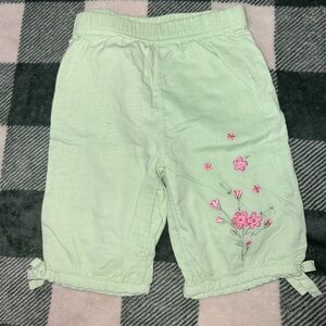 12m green girly bottoms